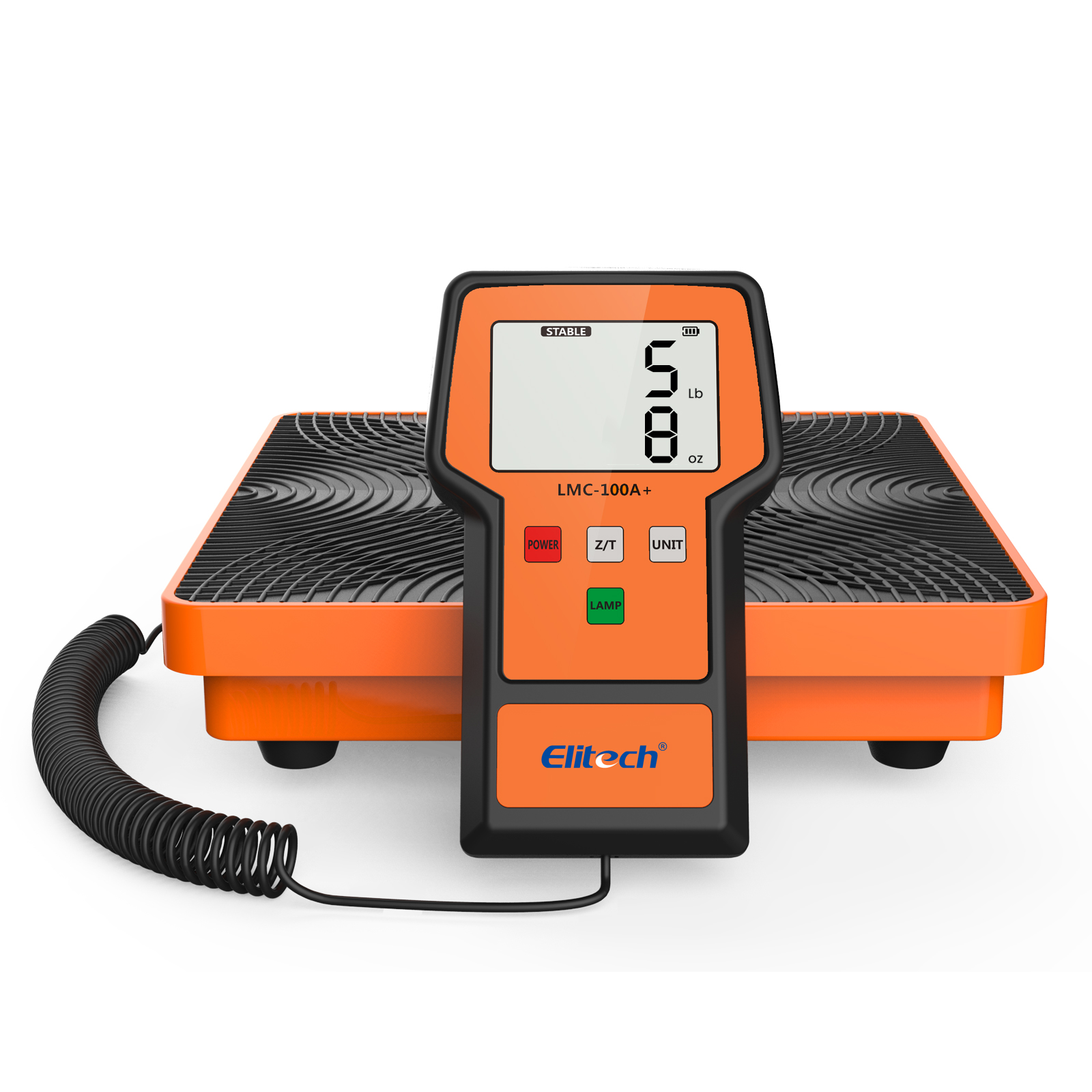 精創(chuàng)LMC-100A+冷媒秤 220磅帶外殼，HVAC 電子數(shù)字氟利昂回收秤